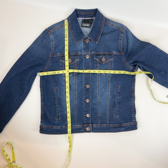 Nanette Lepore Denim Jacket M Fiona Wash NWOT - Picture 5 of 7